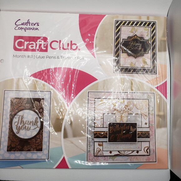 Crafters Campanion Foiled Rubs On  Craft Club Kit - Picture 6 of 9